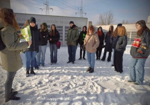 klasa 1d i Pani Marta Piotrowska w plenerze