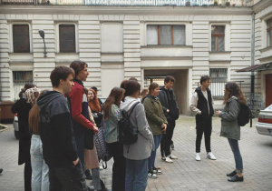 Podwórko Piotrkowska 11 dawna Kamienica Scheiblerowska