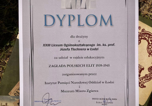 Dyplom za udział w Rajdzie